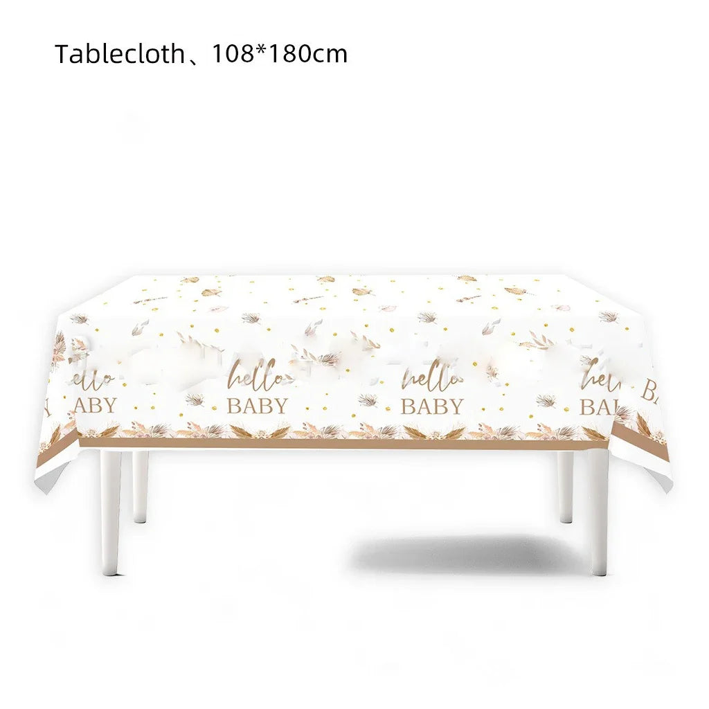 Wegwerpservies 'Hello Baby'