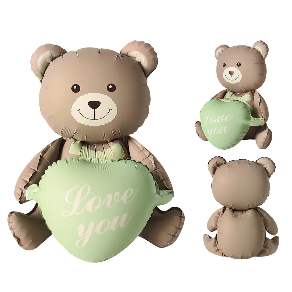 Matte Balloon Aluminum Film Balloon Cartoon Teddy Bear Rainbow Bow Dinosaur Car Birthday Decoration Arrangement