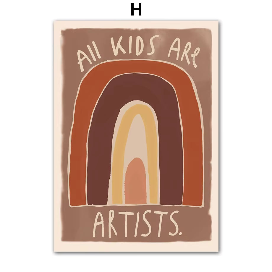 Whale Leopard Dinosaur Pigeon Abstract Nursery Animal Posters and Prints Wall Art Canvas Painting Pictures Baby Kids Room Decor