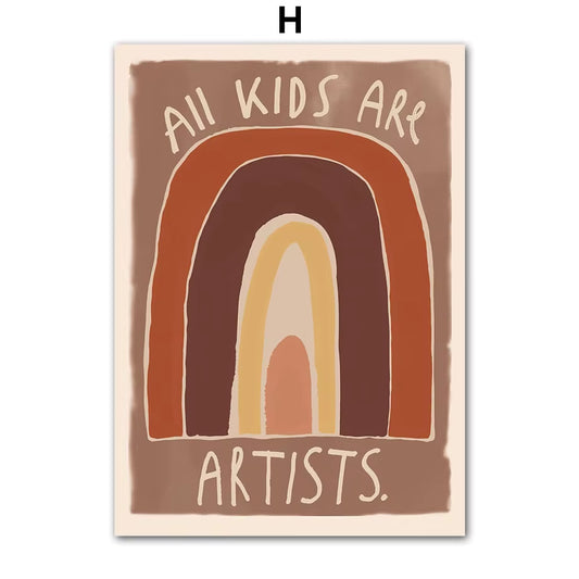 Whale Leopard Dinosaur Pigeon Abstract Nursery Animal Posters and Prints Wall Art Canvas Painting Pictures Baby Kids Room Decor