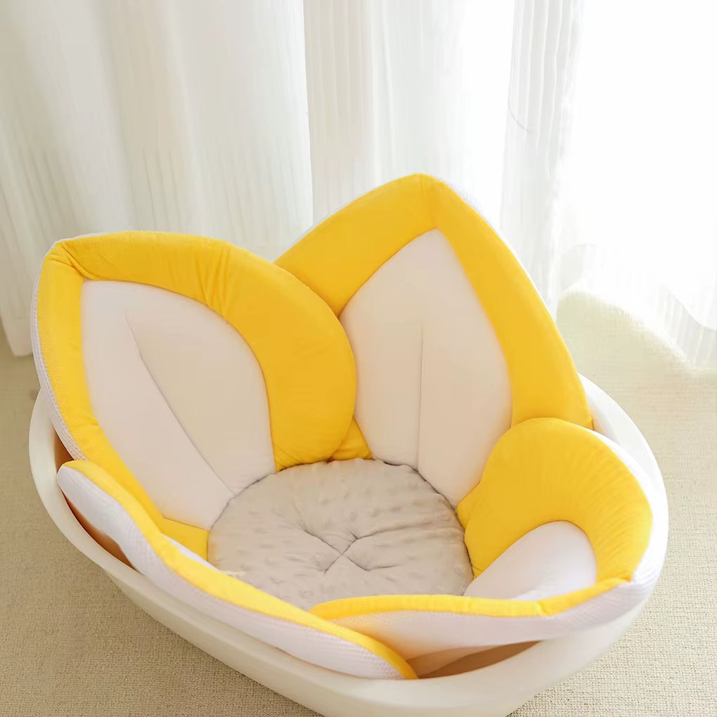 Blooming Bath Lotus Baby Bath Seat for Babys Bathing Comfort Not Easily Deformed Baby Sink Bathtub Mat Cushion Safe Flower Seat