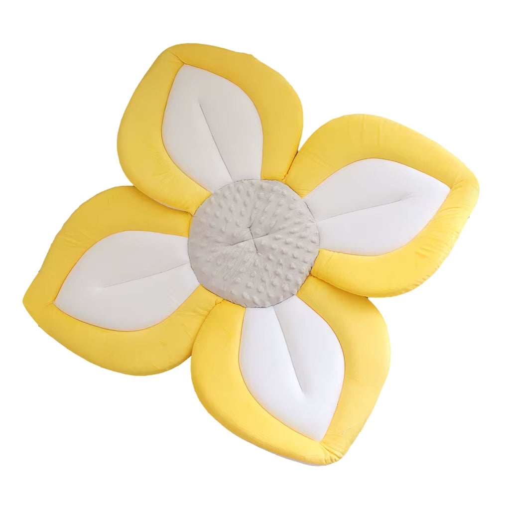 Blooming Bath Lotus Baby Bath Seat for Babys Bathing Comfort Not Easily Deformed Baby Sink Bathtub Mat Cushion Safe Flower Seat