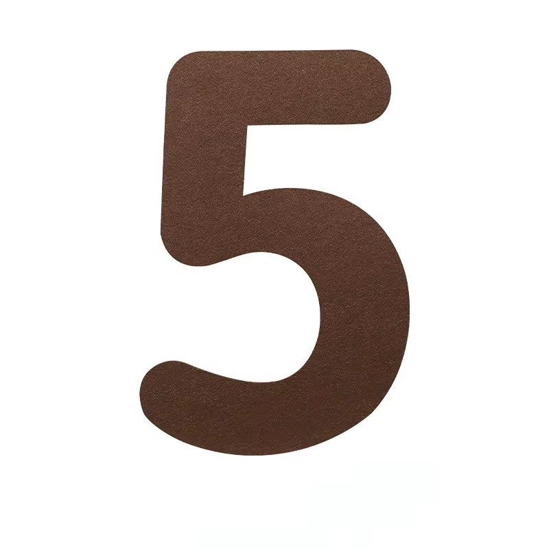 Children'S Retro Brown Felt Cloth Birthday Flag Pulling Baby'S One Year Old Hundred Days Background Decoration Photography Props