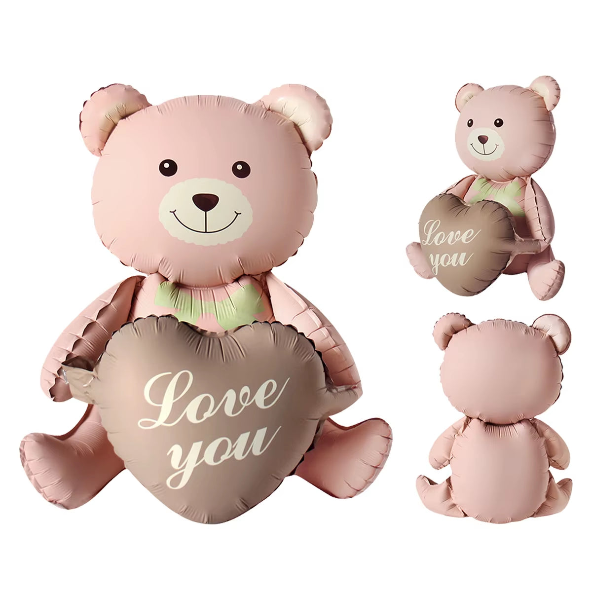 Matte Balloon Aluminum Film Balloon Cartoon Teddy Bear Rainbow Bow Dinosaur Car Birthday Decoration Arrangement