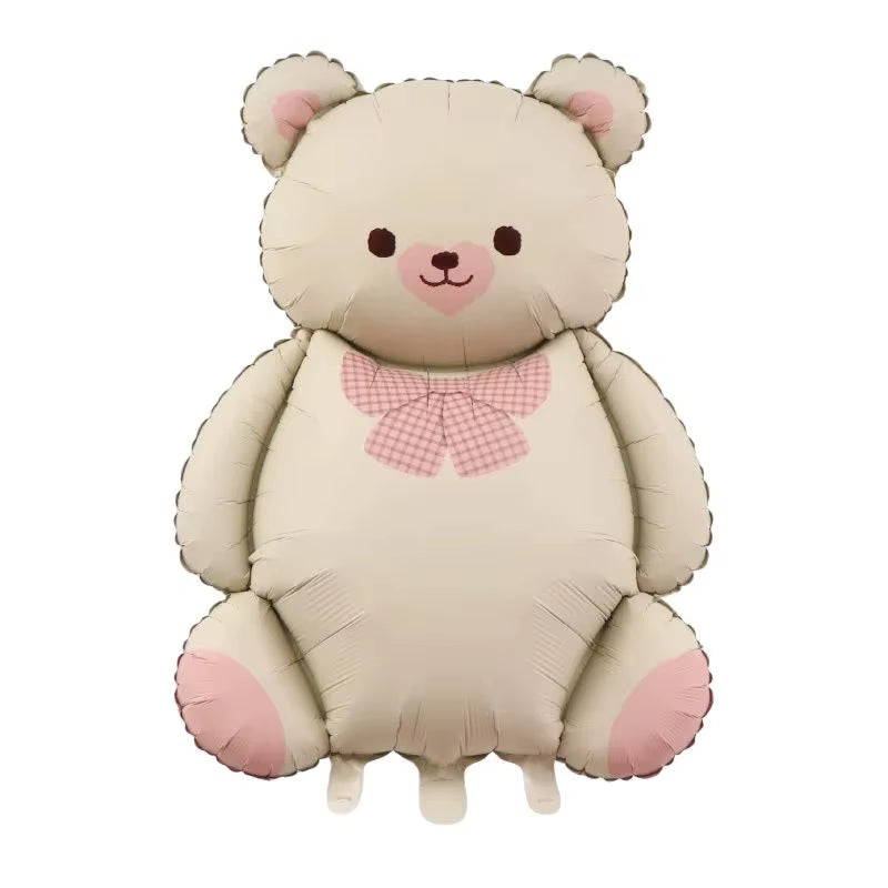 Matte Balloon Aluminum Film Balloon Cartoon Teddy Bear Rainbow Bow Dinosaur Car Birthday Decoration Arrangement