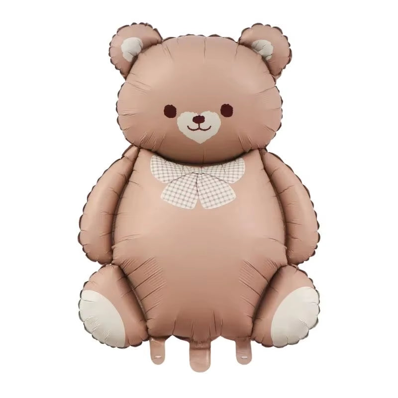 Matte Balloon Aluminum Film Balloon Cartoon Teddy Bear Rainbow Bow Dinosaur Car Birthday Decoration Arrangement