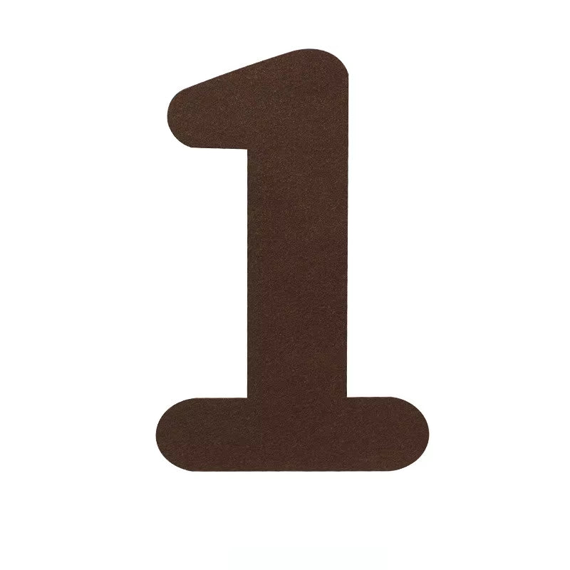 Children'S Retro Brown Felt Cloth Birthday Flag Pulling Baby'S One Year Old Hundred Days Background Decoration Photography Props