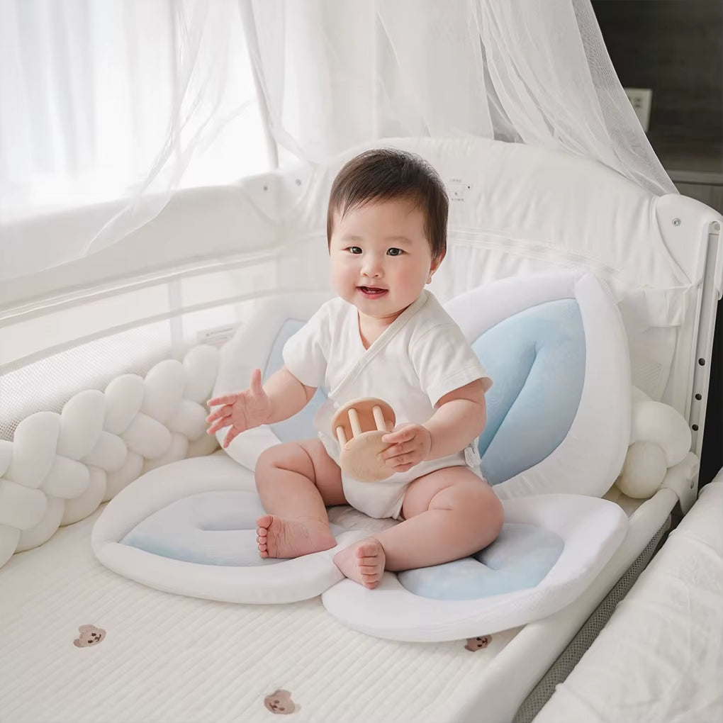 Blooming Bath Lotus Baby Bath Seat for Babys Bathing Comfort Not Easily Deformed Baby Sink Bathtub Mat Cushion Safe Flower Seat