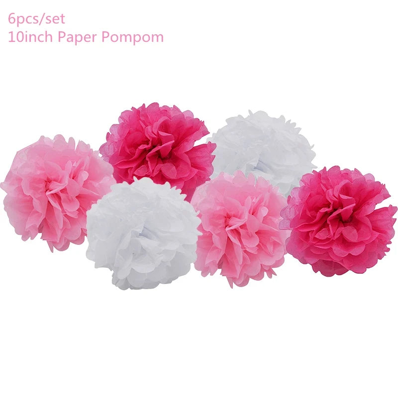 Blauw en Roze Feestdecoratie