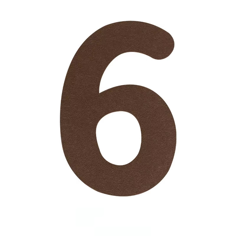 Children'S Retro Brown Felt Cloth Birthday Flag Pulling Baby'S One Year Old Hundred Days Background Decoration Photography Props