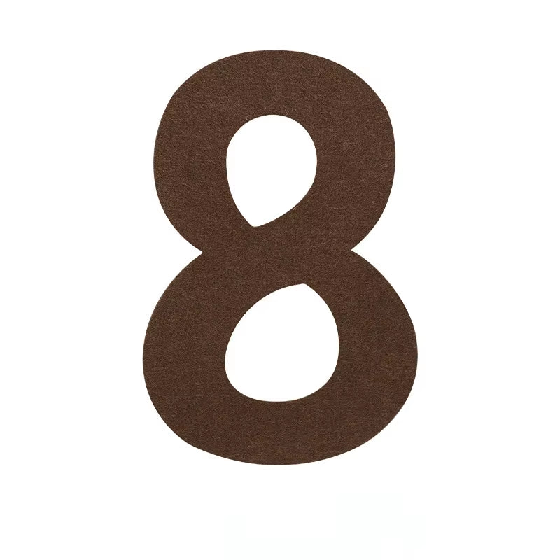 Children'S Retro Brown Felt Cloth Birthday Flag Pulling Baby'S One Year Old Hundred Days Background Decoration Photography Props