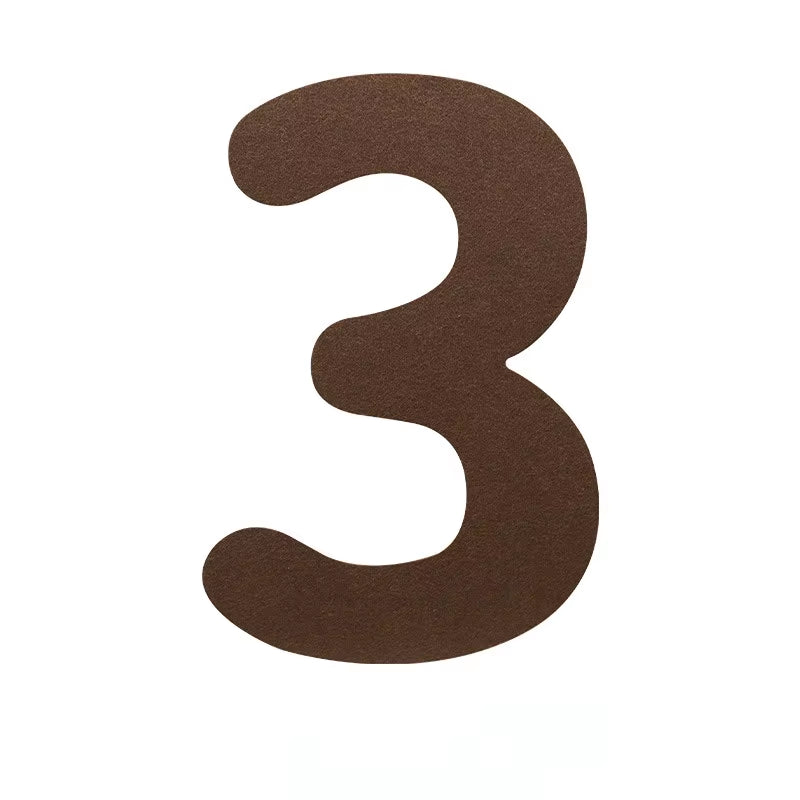 Children'S Retro Brown Felt Cloth Birthday Flag Pulling Baby'S One Year Old Hundred Days Background Decoration Photography Props